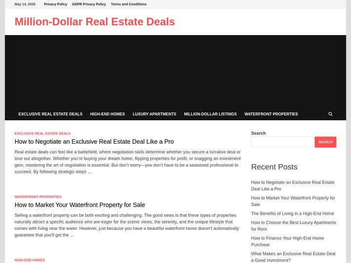 Million-Dollar Real Estate Deals